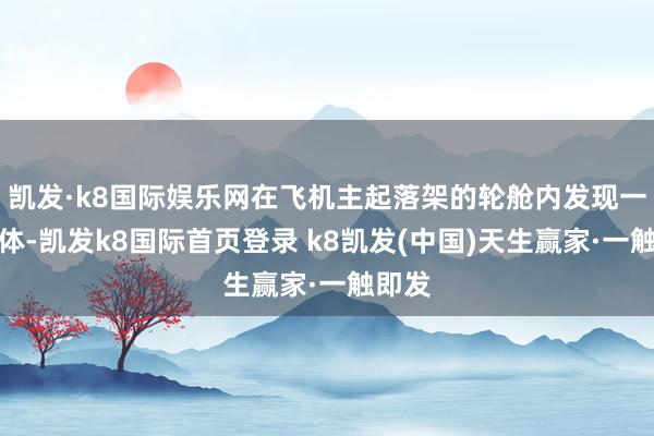 凯发·k8国际娱乐网在飞机主起落架的轮舱内发现一具尸体-凯发k8国际首页登录 k8凯发(中国)天生赢家·一触即发